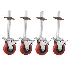 6-Inch Heavy-Duty Adjustable Scaffolding Casters